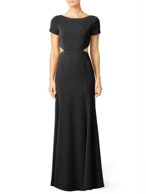 Slate & Willow Black Cut Twirl Gown Size 2